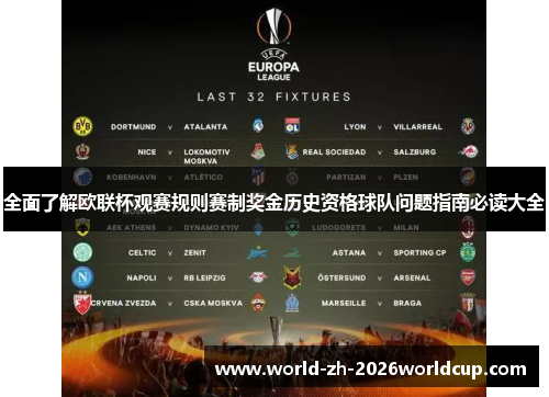 全面了解欧联杯观赛规则赛制奖金历史资格球队问题指南必读大全 全面了解欧联杯观赛规则赛制奖金历史资格球队问题指南必读大全